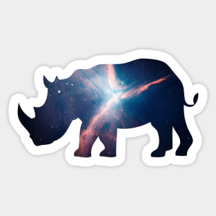 Strong Rhino Among Us Sticker